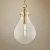 Ivy 12 1/2" Wide Aged Brass And Clear Glass LED Modern Pendant Light 2 Ivy 12 1/2" Wide Aged Brass And Clear Glass LED Modern Pendant Light -Lighting Sales Shop ivy 12 and one half inch wide aged brass and clear glass led modern pendant light 66j10cropped