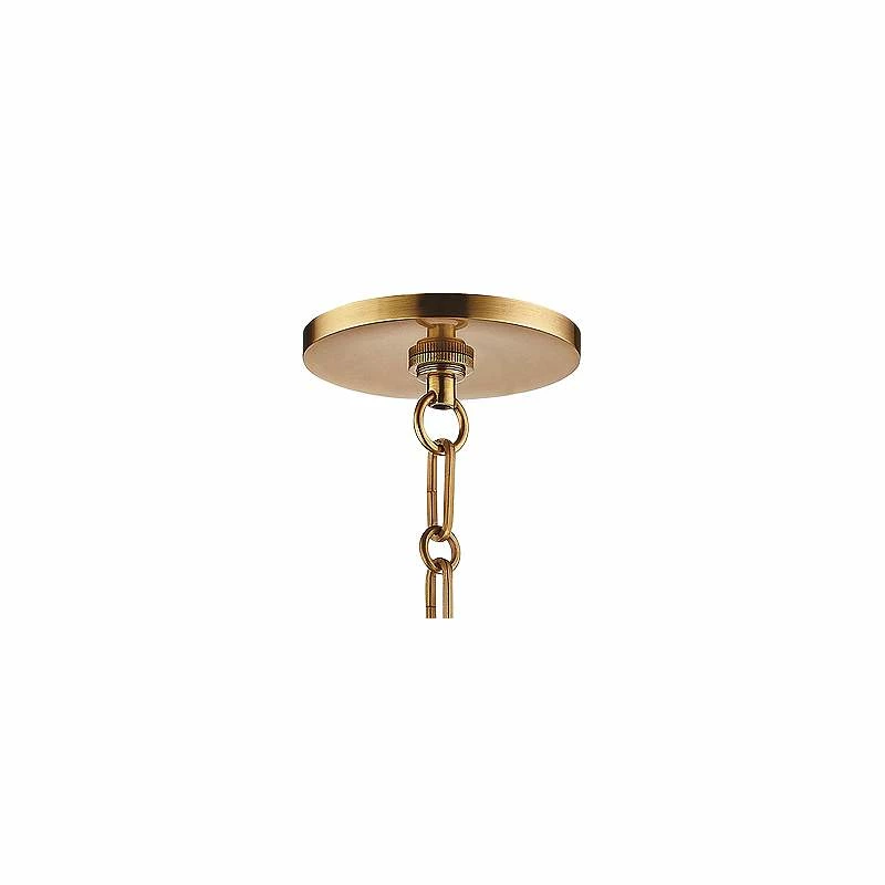 Ivy 12 1/2" Wide Aged Brass And Clear Glass LED Modern Pendant Light 5 Ivy 12 1/2" Wide Aged Brass And Clear Glass LED Modern Pendant Light - Image 3