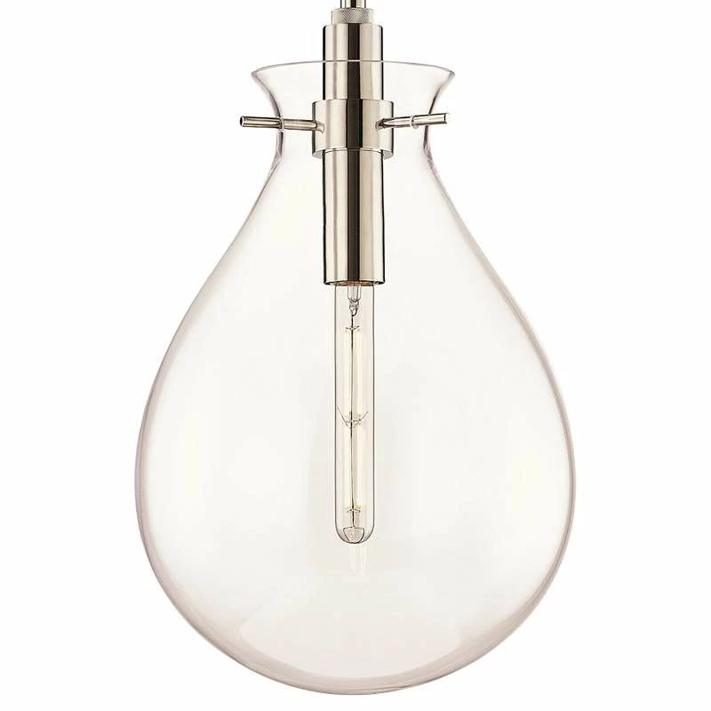 Ivy 12 1/2" Wide Polished Nickel LED Pendant Light 6 Ivy 12 1/2" Wide Polished Nickel LED Pendant Light - Image 4