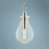Ivy 7 1/2"W Polished Nickel LED Mini Pendant W/ Clear Glass -Lighting Sales Shop ivy 7 and one half inchw polished nickel led mini pendant w clear glass 66j09cropped