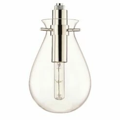 Ivy 7 1/2"W Polished Nickel LED Mini Pendant W/ Clear Glass -Lighting Sales Shop ivy 7 and one half inchw polished nickel led mini pendant w clear glass 66j09views2