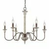 Izuell 27 1/2" Wide Weathered Gray White 6-Light Chandelier -Lighting Sales Shop izuell 27 and one half inch wide weathered gray white 6 light chandelier 507e5