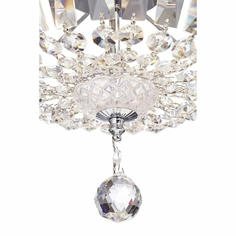 James Moder Ibiza 24"W Silver 11-Light Crystal Chandelier 8 James Moder Ibiza 24"W Silver 11-Light Crystal Chandelier - Image 6
