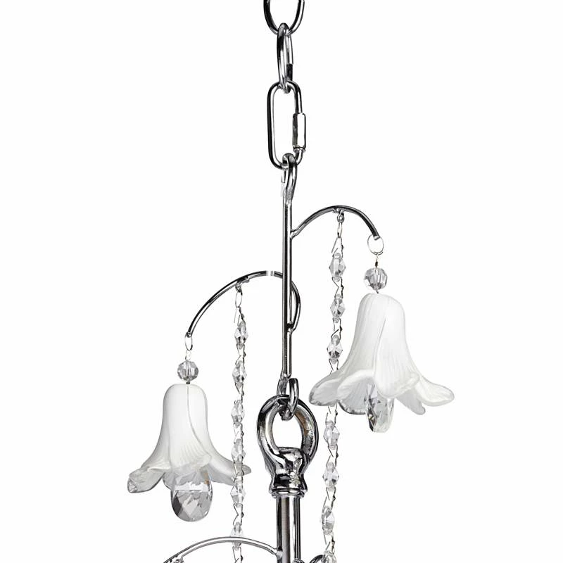 James Moder Murano 26" Wide Silver 6-Light Chandelier 7 James Moder Murano 26" Wide Silver 6-Light Chandelier - Image 5