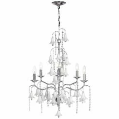 James Moder Murano 26" Wide Silver 6-Light Chandelier 15 James Moder Murano 26" Wide Silver 6-Light Chandelier -Lighting Sales Shop james moder murano 26 inch wide silver 6 light chandelier 19j07views5