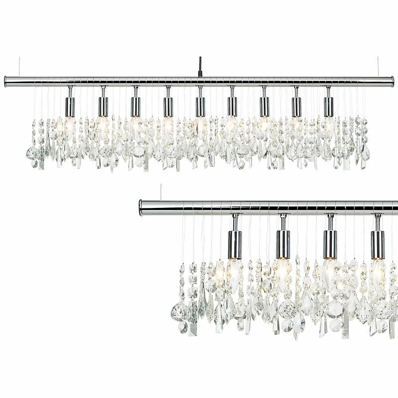 James R. Moder Broadway Crystal Bar Island Chandelier 4 James R. Moder Broadway Crystal Bar Island Chandelier - Image 2
