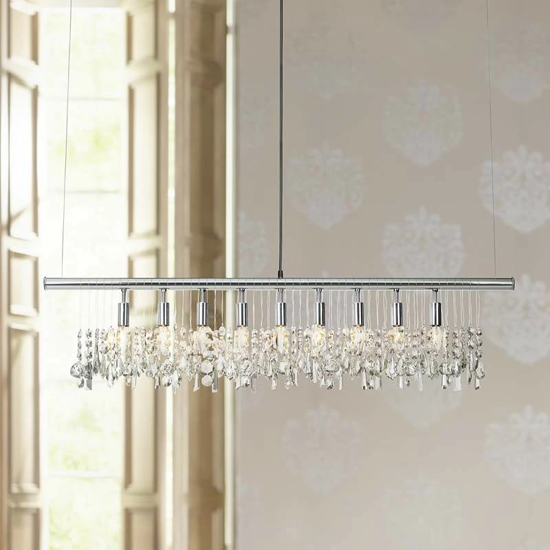 James R. Moder Broadway Crystal Bar Island Chandelier 3 James R. Moder Broadway Crystal Bar Island Chandelier