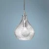 Jamie Young 7"W Clear Glass Small Curved Pendant Light 1 Jamie Young 7"W Clear Glass Small Curved Pendant Light -Lighting Sales Shop jamie young 7 inchw clear glass small curved pendant light y0103cropped