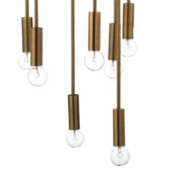 Jamie Young Cascade 26" Wide Antique Brass 12-Light Modern Pendant -Lighting Sales Shop jamie young cascade 26 inch wide antique brass 12 light modern pendant 45g68views1
