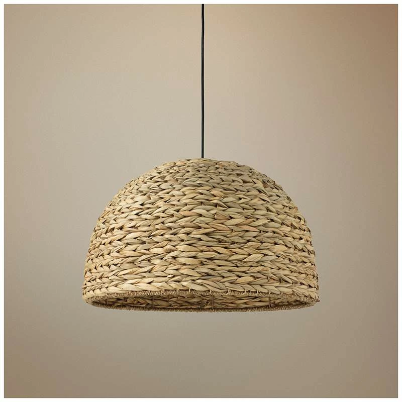 Jamie Young Shoreline 22"W Natural Sea Grass Pendant Light 3 Jamie Young Shoreline 22"W Natural Sea Grass Pendant Light