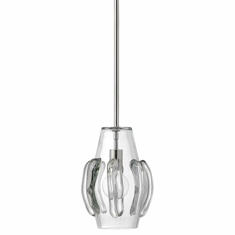 Jamie Young Talon 9" Wide Clear Art Glass Mini Pendant 3 Jamie Young Talon 9" Wide Clear Art Glass Mini Pendant