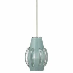 Jamie Young Talon 9"W Cornflower Blue Art Glass Mini Pendant