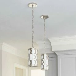 Jennings Collection 6 1/4" Wide Polished Nickel Mini Pendant -Lighting Sales Shop jennings collection 6 and one quarter inch wide polished nickel mini pendant 6r264views4