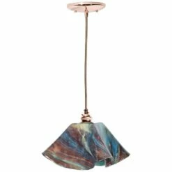 Jezebel Lily 11 Wide Daylily And Copper Mini Pendant