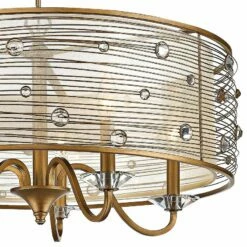 Golden Lighting Joia 26" Wide Peruvian Gold 5-Light Drum Chandelier -Lighting Sales Shop joia 26 inch wide peruvian gold 5 light drum chandelier 60d73views1