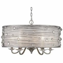Golden Lighting Joia Collection 25 1/4" Wide Peruvian Silver Pendant 10 Golden Lighting Joia Collection 25 1/4" Wide Peruvian Silver Pendant -Lighting Sales Shop joia collection 25 and one quarter inch wide peruvian silver pendant 4w504views1