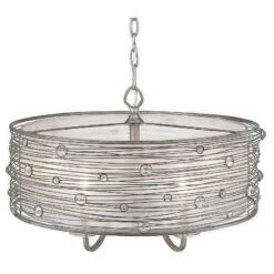 Golden Lighting Joia Collection 25 1/4" Wide Peruvian Silver Pendant 11 Golden Lighting Joia Collection 25 1/4" Wide Peruvian Silver Pendant -Lighting Sales Shop joia collection 25 and one quarter inch wide peruvian silver pendant 4w504views2