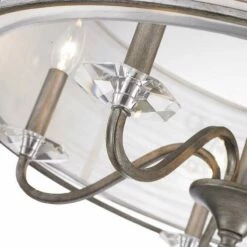 Golden Lighting Joia Collection 28 1/2" Wide Peruvian Silver Pendant -Lighting Sales Shop joia collection 28 and one half inch wide peruvian silver pendant 4w502views1