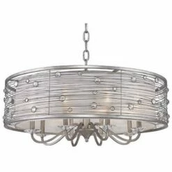 Golden Lighting Joia Collection 28 1/2" Wide Peruvian Silver Pendant -Lighting Sales Shop joia collection 28 and one half inch wide peruvian silver pendant 4w502views3