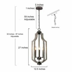 Jolla 12 3/4"W Distressed Weathered Wood 3-Light Chandelier -Lighting Sales Shop jolla 12 and three quarter inchw distressed weathered wood 3 light chandelier 646p5views5