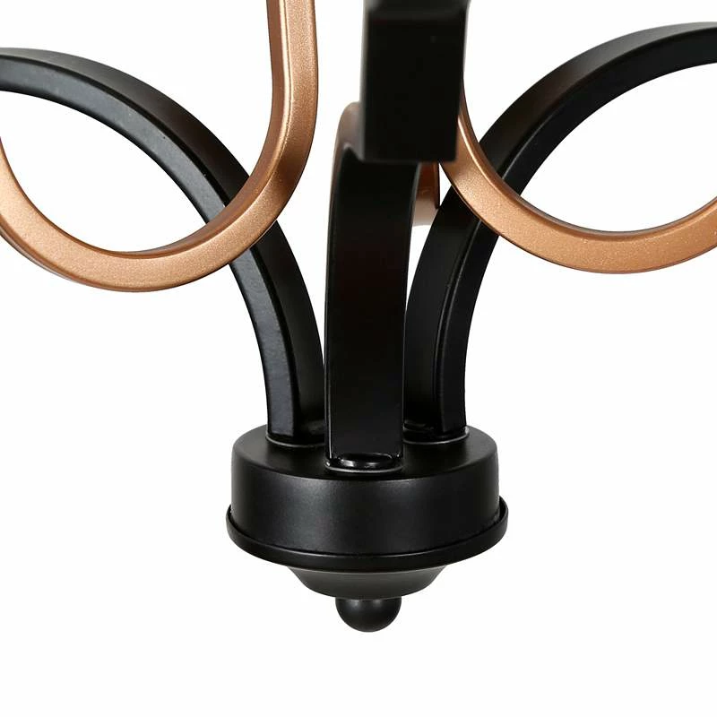 Jonas 14 1/2" Wide Black And Gold 3-Light Chandelier 7 Jonas 14 1/2" Wide Black And Gold 3-Light Chandelier - Image 5