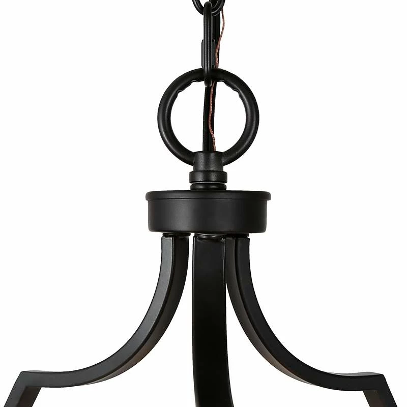 Jonas 14 1/2" Wide Black And Gold 3-Light Chandelier 8 Jonas 14 1/2" Wide Black And Gold 3-Light Chandelier - Image 6