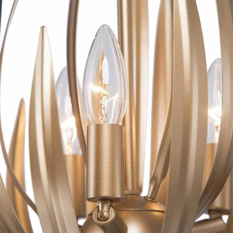 Jonas 15" Wide Gold Black Metal 3-Light Lantern Chandelier 6 Jonas 15" Wide Gold Black Metal 3-Light Lantern Chandelier - Image 4