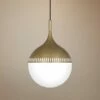 Jonathan Adler Rio 12" Wide Antique Brass Pendant Light