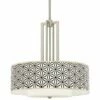 Kaleidoscope Flowers Carey 24" Wide Brushed Nickel 4-Light Chandelier -Lighting Sales Shop kaleidoscope flowers carey 24 inch wide brushed nickel 4 light chandelier 98h66