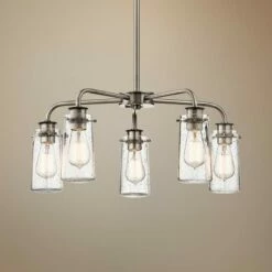 Kichler Braelyn 25" Wide Classic Pewter 5-Light Chandelier