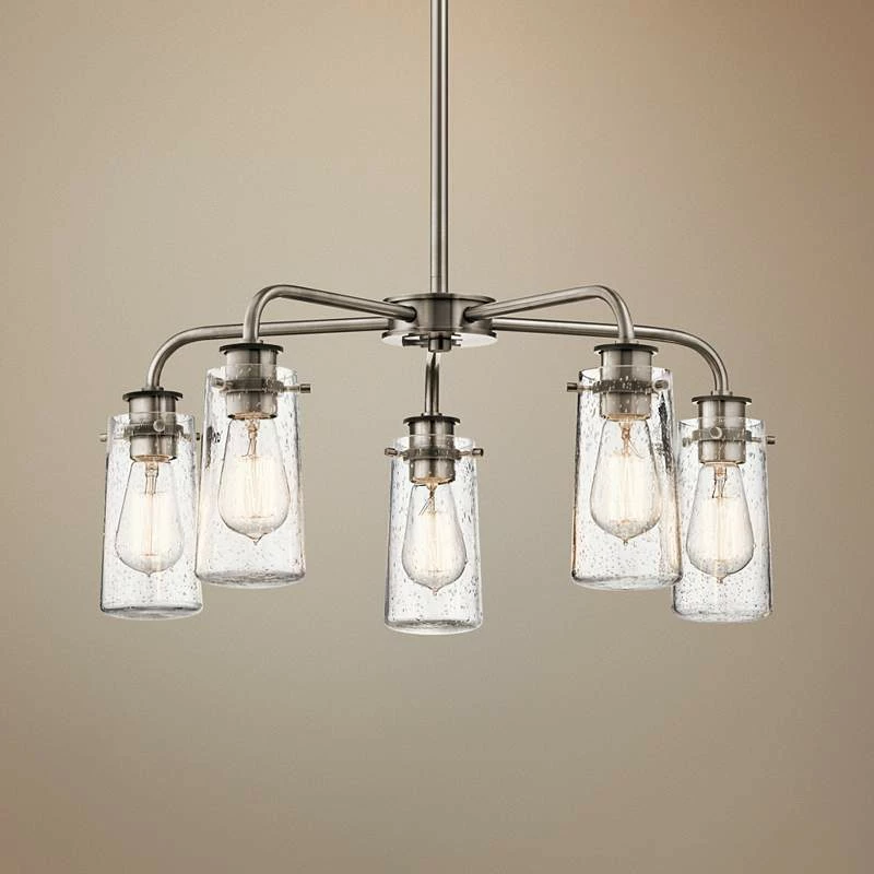 Kichler Braelyn 25" Wide Classic Pewter 5-Light Chandelier 3 Kichler Braelyn 25" Wide Classic Pewter 5-Light Chandelier