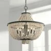 Kichler Brisbane 24"W Distressed Black 6-Light Chandelier 2 Kichler Brisbane 24"W Distressed Black 6-Light Chandelier -Lighting Sales Shop kichler brisbane 24 inchw distressed black 6 light chandelier 18p18cropped