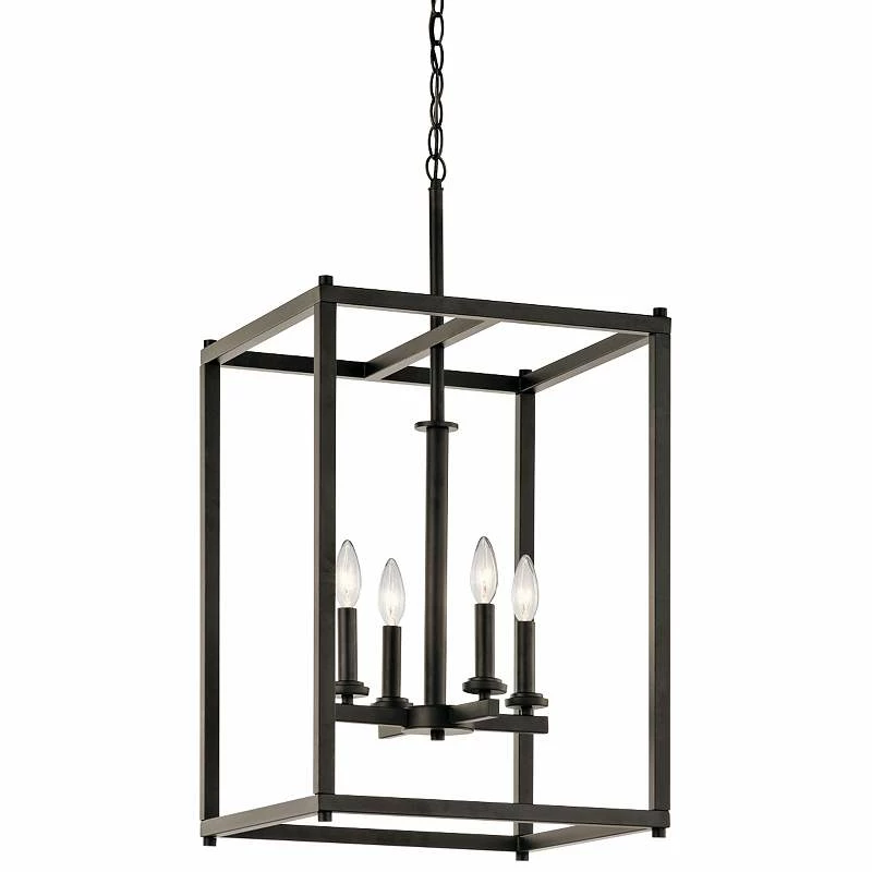 Kichler Crosby 16" Wide Olde Bronze 4-Light Foyer Pendant 4 Kichler Crosby 16" Wide Olde Bronze 4-Light Foyer Pendant - Image 2