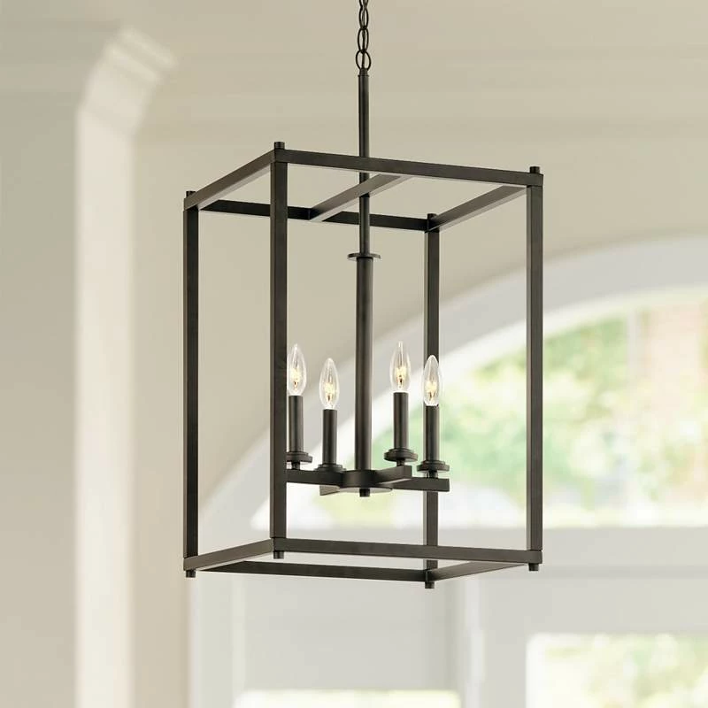 Kichler Crosby 16" Wide Olde Bronze 4-Light Foyer Pendant 3 Kichler Crosby 16" Wide Olde Bronze 4-Light Foyer Pendant