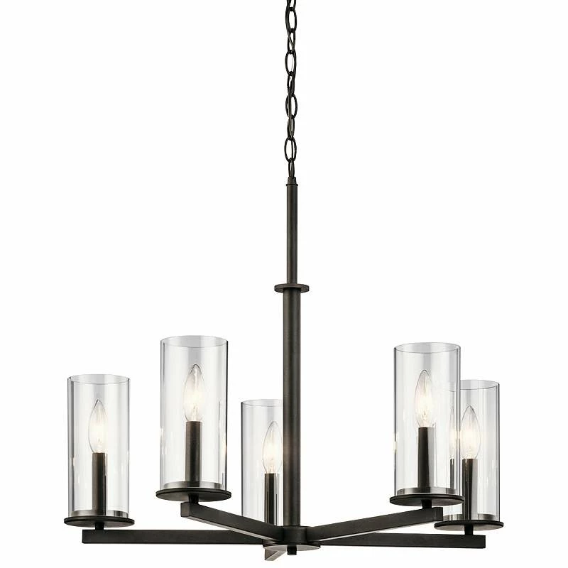 Kichler Crosby 26 1/4" Wide Olde Bronze 5-Light Chandelier 4 Kichler Crosby 26 1/4" Wide Olde Bronze 5-Light Chandelier - Image 2