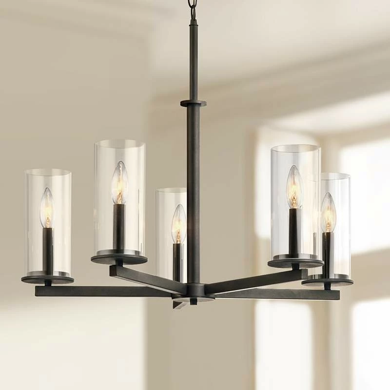 Kichler Crosby 26 1/4" Wide Olde Bronze 5-Light Chandelier 3 Kichler Crosby 26 1/4" Wide Olde Bronze 5-Light Chandelier