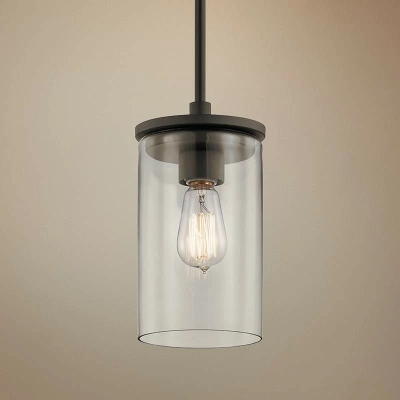 Kichler Crosby 6" Wide Olde Bronze 1-Light Mini Pendant 3 Kichler Crosby 6" Wide Olde Bronze 1-Light Mini Pendant