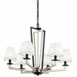 Kichler Dancar 28" Wide Polished Nickel 6-Light Chandelier -Lighting Sales Shop kichler dancar 28 inch wide polished nickel 6 light chandelier 75c72views1
