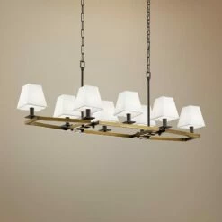Kichler Dancar 48" Wide Natural Brass Kitchen Island Light Chandelier