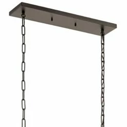 Kichler Dancar 48" Wide Natural Brass Kitchen Island Light Chandelier -Lighting Sales Shop kichler dancar 48 inch wide natural brass kitchen island light chandelier 75c73views2