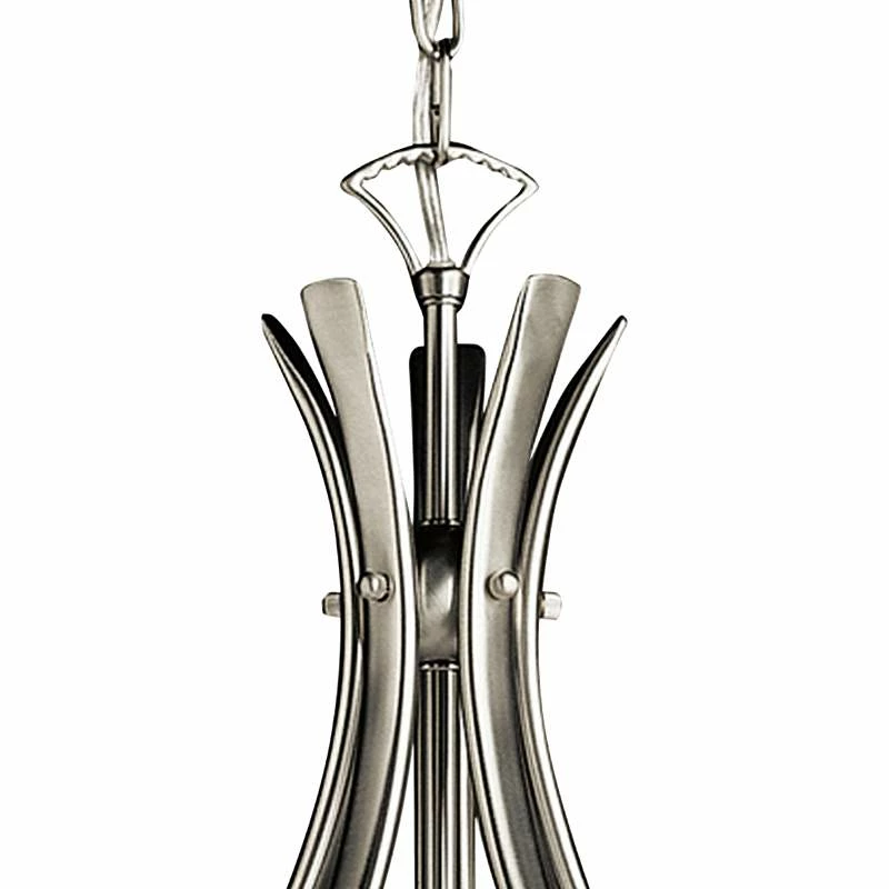 Kichler Dover 24" Wide Brushed Nickel Five Light Uplight Chandelier 7 Kichler Dover 24" Wide Brushed Nickel Five Light Uplight Chandelier - Image 5