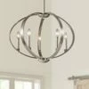 Kichler Elata 27"W Classic Pewter 5-Light Orbital Chandelier