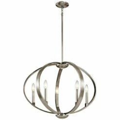 Kichler Elata 27"W Classic Pewter 5-Light Orbital Chandelier 7 Kichler Elata 27"W Classic Pewter 5-Light Orbital Chandelier -Lighting Sales Shop kichler elata 27 inchw classic pewter 5 light orbital chandelier 13a80views1