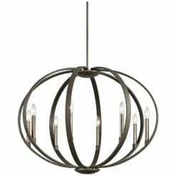 Kichler Elata 36"W Olde Bronze 8-Light Orbital Chandelier 5 Kichler Elata 36"W Olde Bronze 8-Light Orbital Chandelier -Lighting Sales Shop kichler elata 36 inchw olde bronze 8 light orbital chandelier 13a78