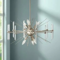 Kichler Eris 23 1/2" Wide Polished Nickel 6-Light Chandelier