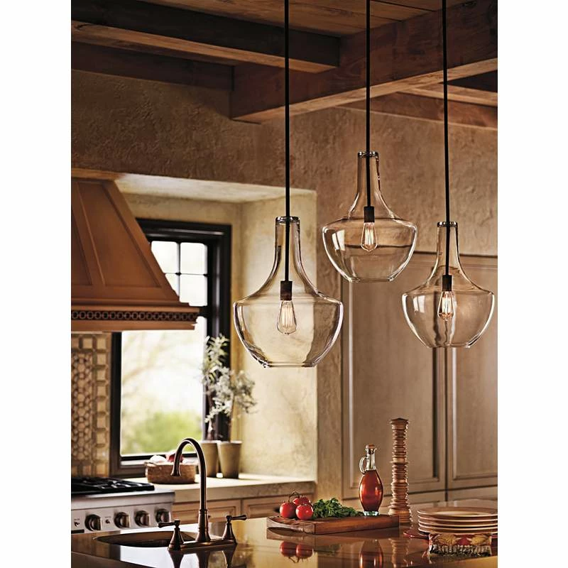 Kichler Everly 13 3/4"W Olde Bronze Pendant Light 7 Kichler Everly 13 3/4"W Olde Bronze Pendant Light - Image 5