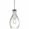 Kichler Everly 7" Wide Chrome And Clear Glass Mini Pendant -Lighting Sales Shop kichler everly 7 inch wide chrome and clear glass mini pendant 6g769