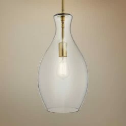Kichler Everly 8 3/4" Wide Natural Brass Mini Pendant Light