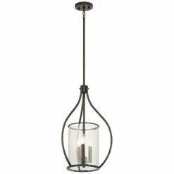 Kichler Fiona 15 1/4" Wide Olde Bronze 3-Light Foyer Pendant -Lighting Sales Shop kichler fiona 15 and one quarter inch wide olde bronze 3 light foyer pendant 16v78views1
