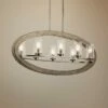 Kichler Grand Bank 16"W Antique Gray 8-Light Oval Chandelier -Lighting Sales Shop kichler grand bank 16 inchw antique gray 8 light oval chandelier 16w86cropped